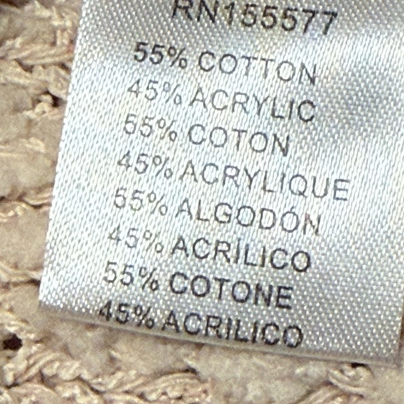 NWT Miracle Beige Textured Crew Neck Sweater - Picture 7 of 8